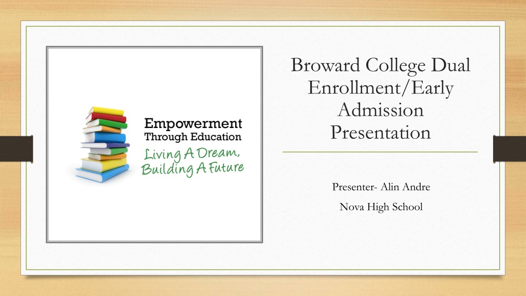 broward college dual enrollment early admission program overvi