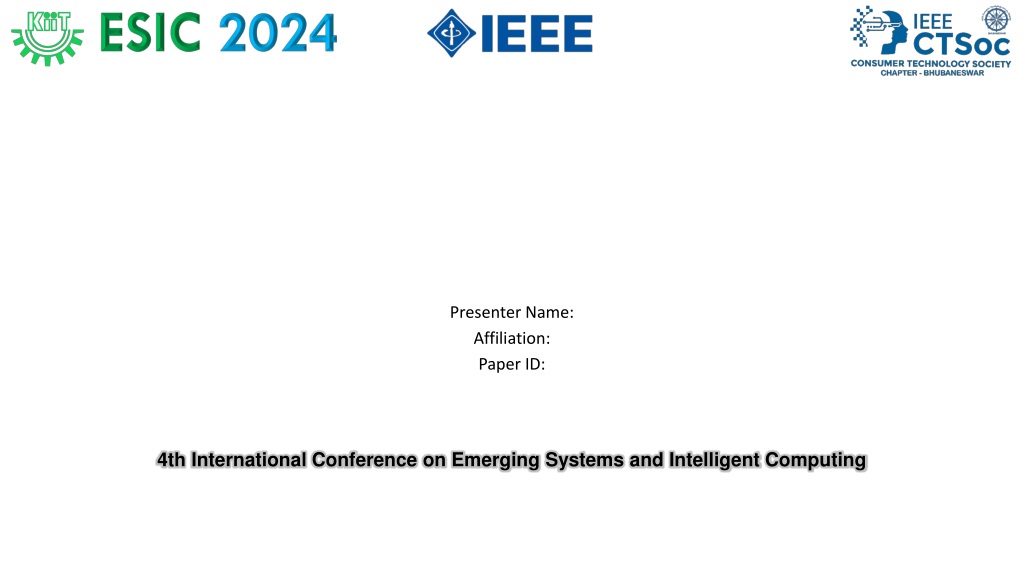 emerging systems and intelligent computing a comprehensive stu