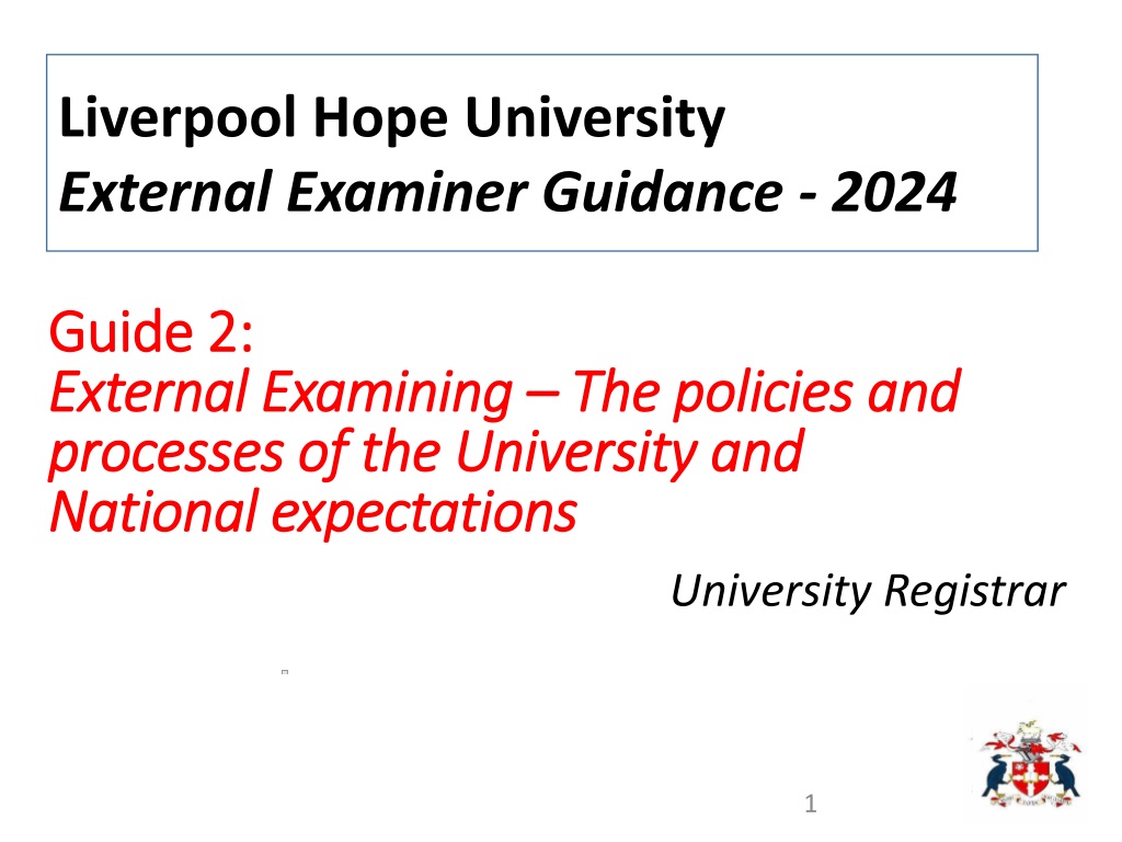 liverpool hope university external examiner guidance 20