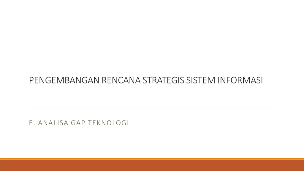 strategic information system analysis for business developme
