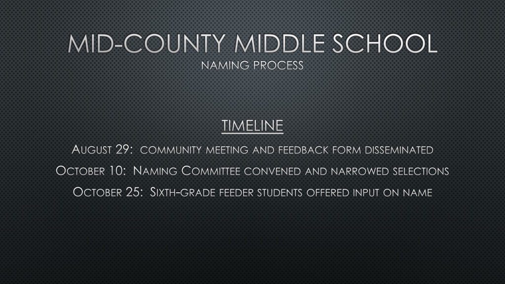 community engagement insights for middle school renaming proce