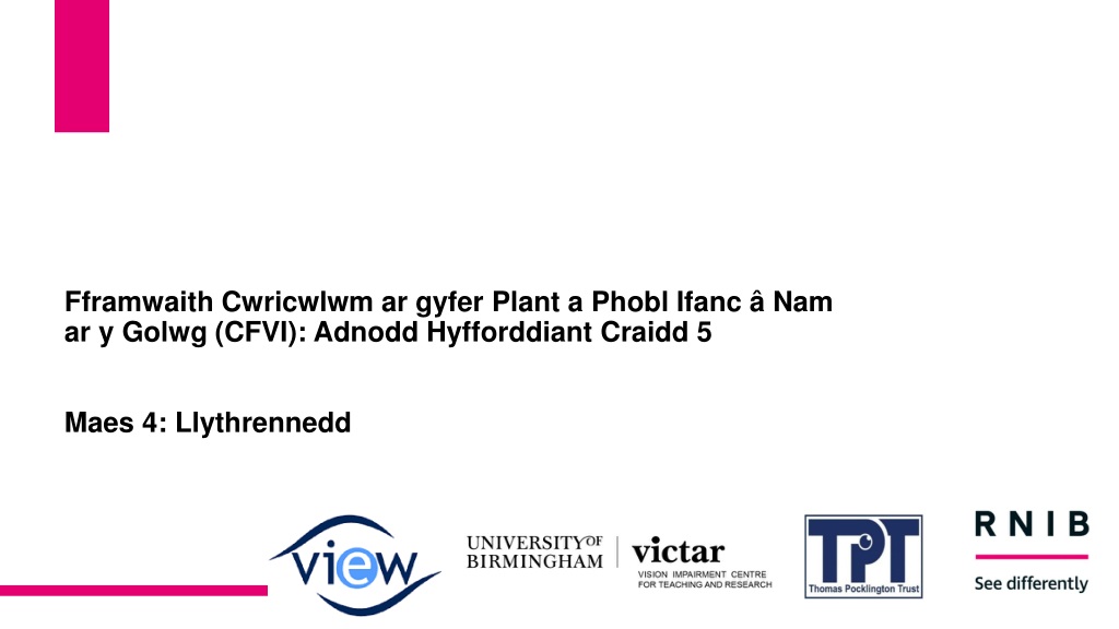 core training resource for children and young people with visual impairments on cfvi framewo