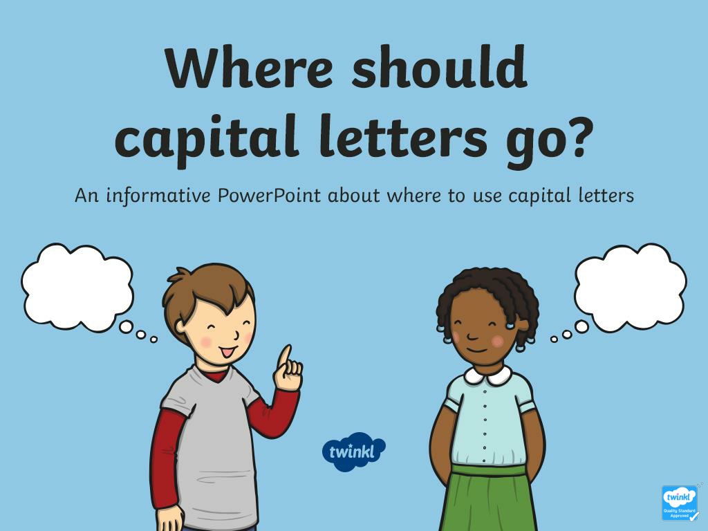 understanding capital letters in writi