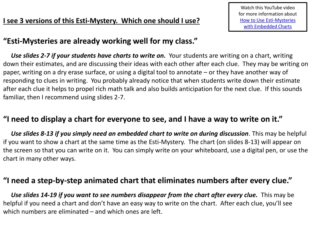 strategies for using esti mysteries with embedded char