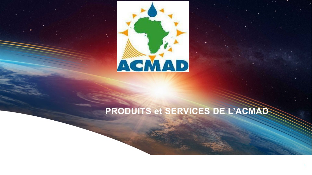 overview of acmad s products and services in climate monitoring for afri