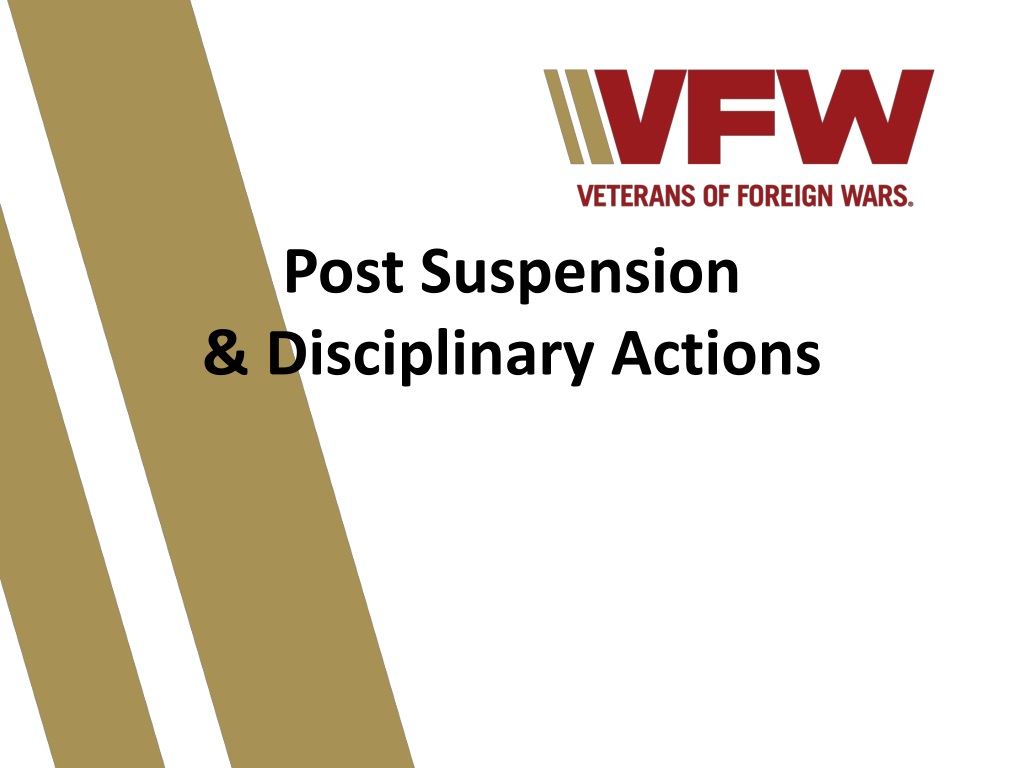 Understanding Post Suspension and Disciplinary Actions in VFW