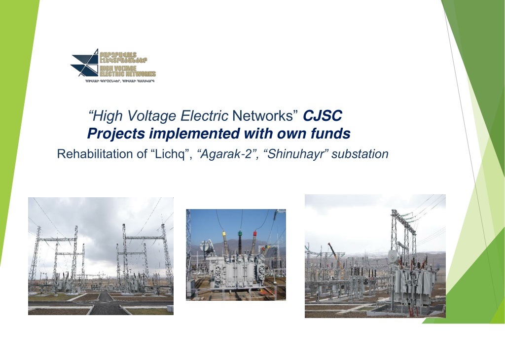Enhancing Energy Infrastructure in Armenia: Rehabilitation Projects by High Voltage Electric Networks CJSC