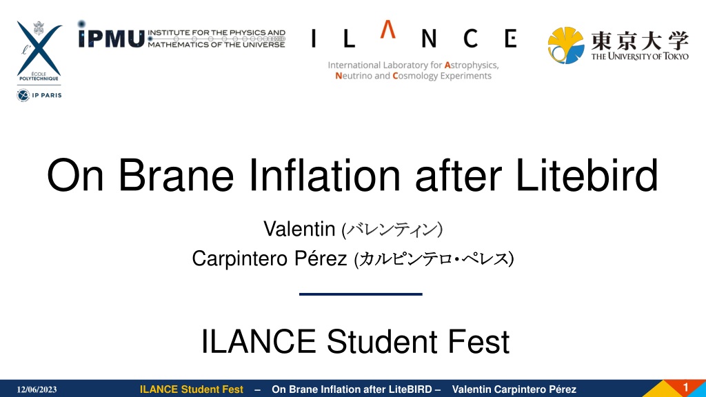 Exploring Brane Inflation after LiteBIRD with Valentin Carpintero Pérez