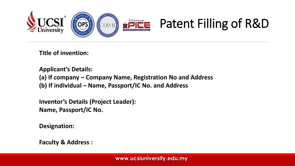 innovative r amp d project filing for potential technology advanceme