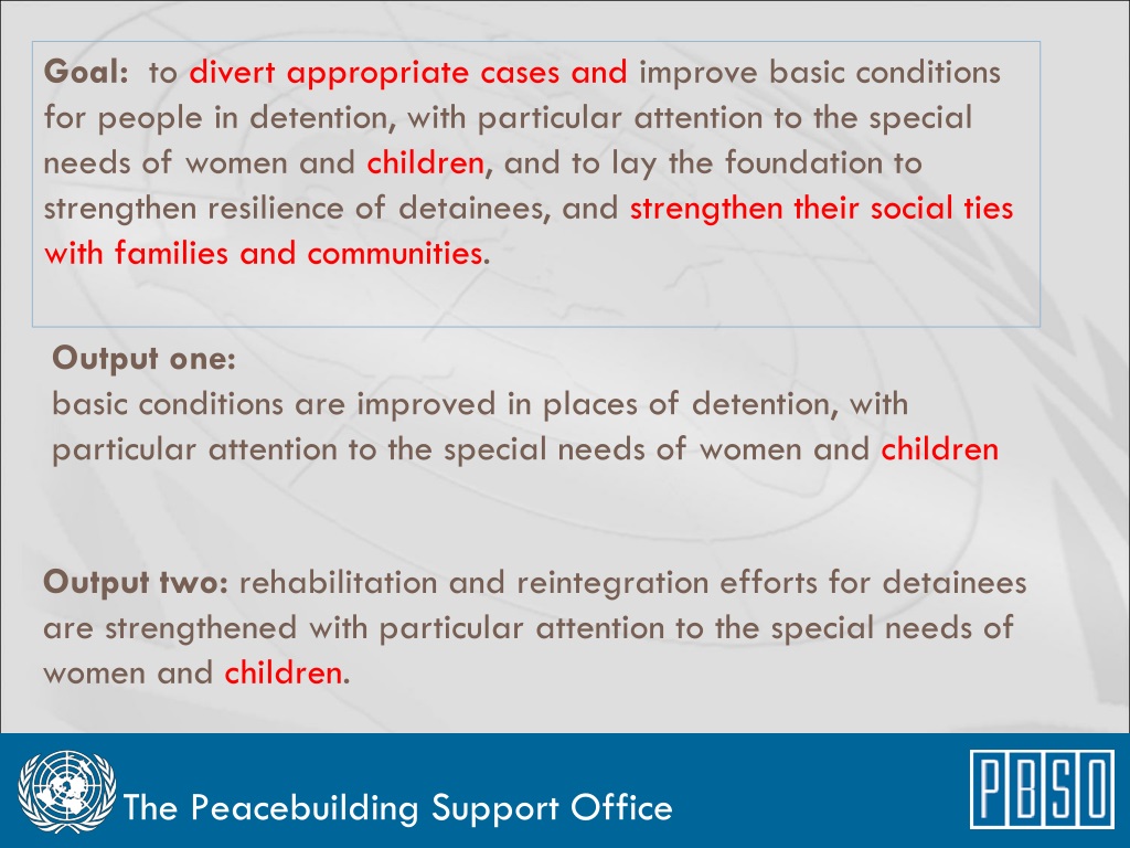 Strengthening Detainee Well-being and Rehabilitation Efforts
