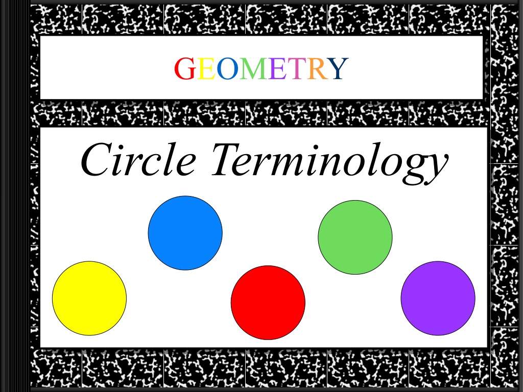 circle geometry terminology and concep