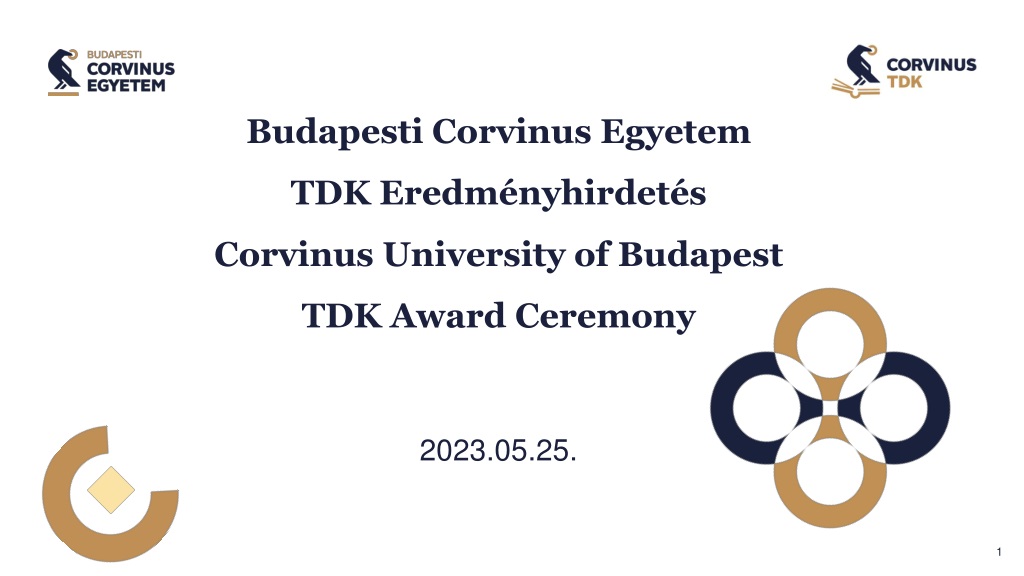 corvinus university of budapest tdk award ceremony 2023 highligh