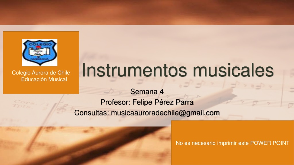 musical instruments exploration at colegio aurora de chile week 4 activiti