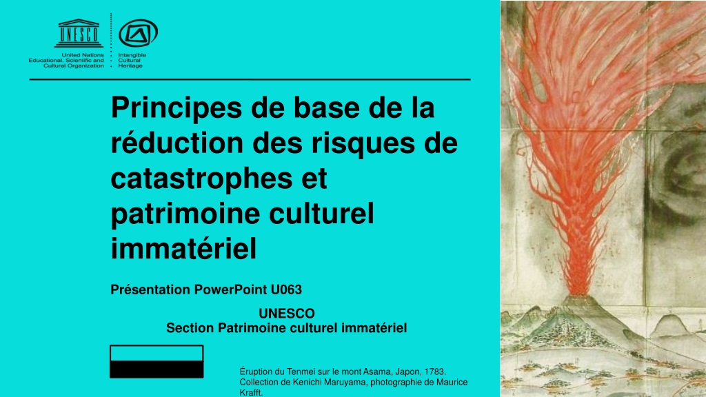 relationships between intangible cultural heritage and disaster risk reducti