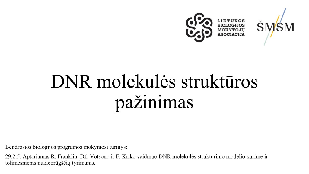 role of r franklin j watson and f crick in dna structure discove