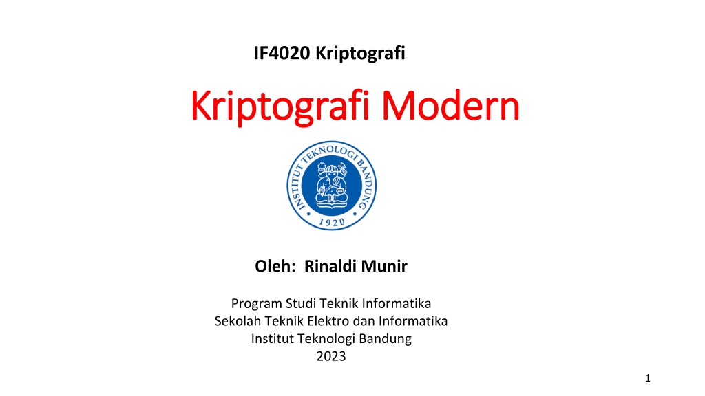 modern cryptography overview algorithms operations and securi