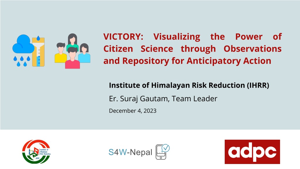 strengthening citizen science for disaster risk reduction in nep