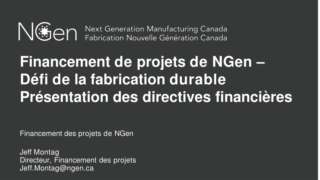 guidelines for ngen project financing sustainable manufacturing challen