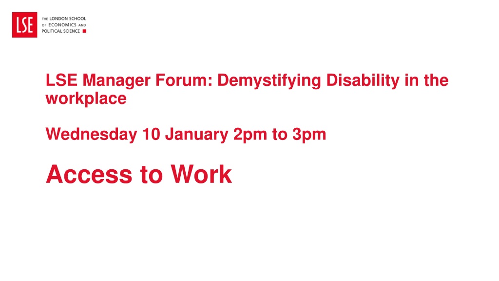 access to work supporting disability in the workpla