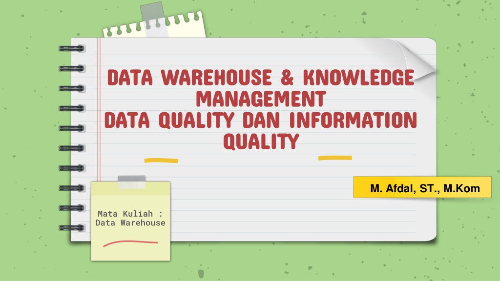 understanding data warehouse and knowledge manageme