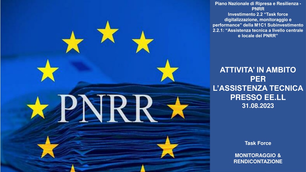 task force digitalization and performance monitoring assistance pnrr investment 2