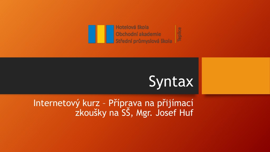 understanding sentence structure in czech langua