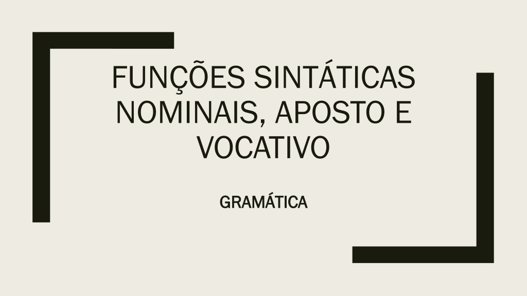 functions and characteristics of nominal functions in gramm