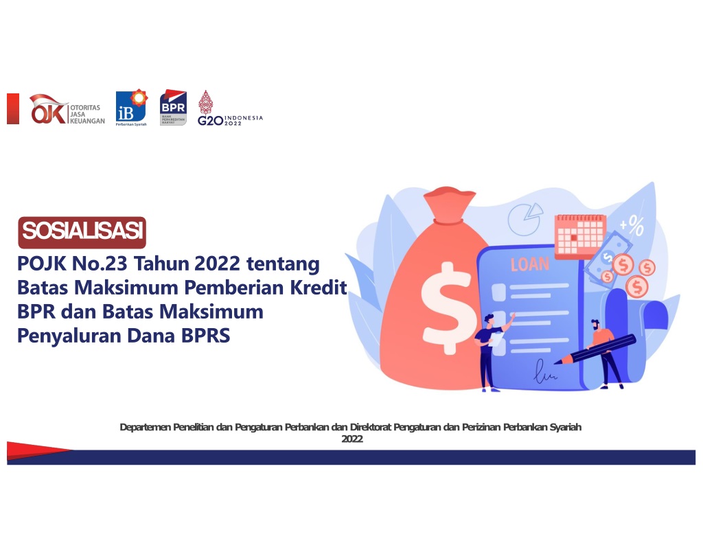 summary of regulation pojk no 23 2022 on maximum credit provision by bpr and maximum fund disbursement by bp