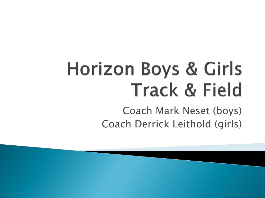 Horizon Middle School Track & Field Information for Athletes and Parents