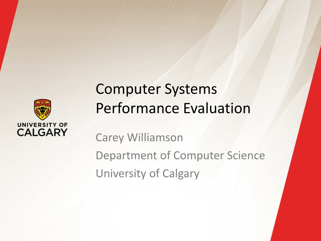 1 computer systems performance evaluation overview 2 performance evaluation in computer science involves demonstrating the feasibility or superiori