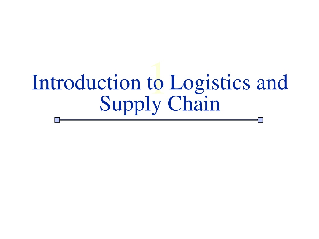 understanding logistics and supply chain manageme