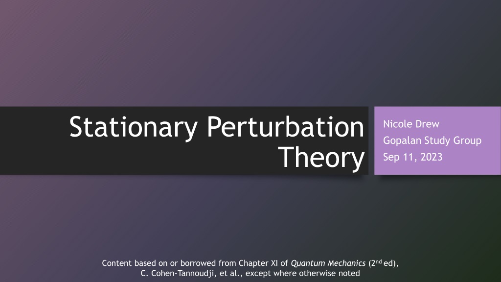 Understanding Perturbation Theory in Quantum Mechanics