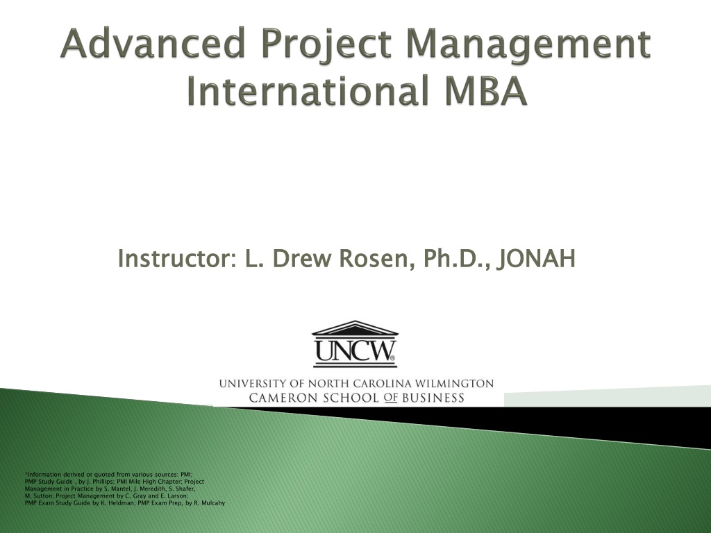 overview of project management principl