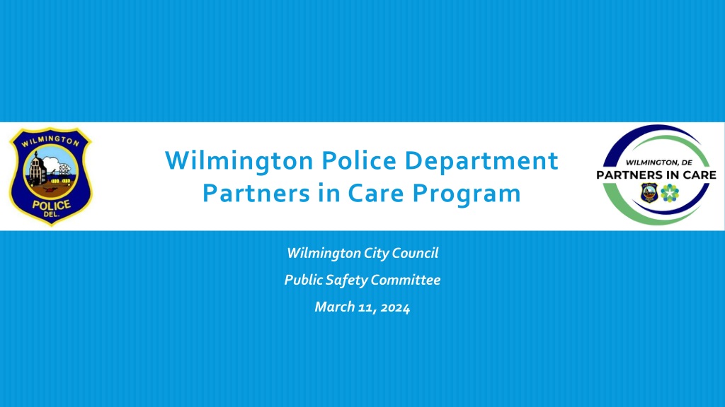 wilmington police department partners in care program overvi
