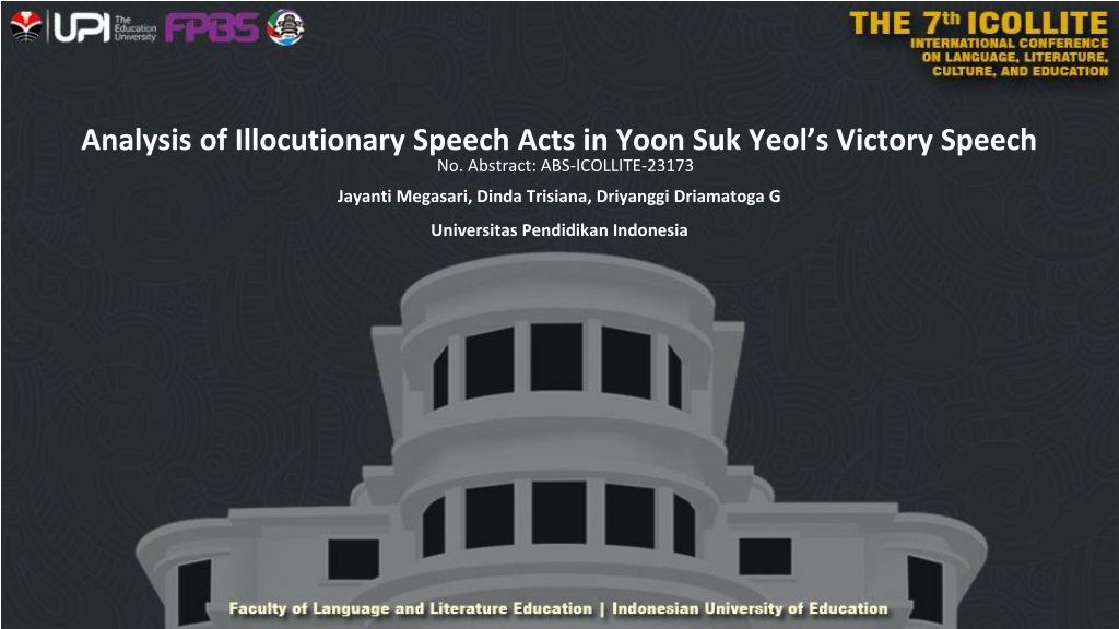 analysis of illocutionary speech acts in president yoon suk yeol s victory spee