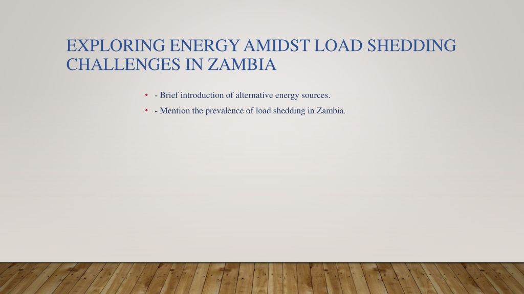 empowering zambia navigating energy alternatives amidst load sheddi