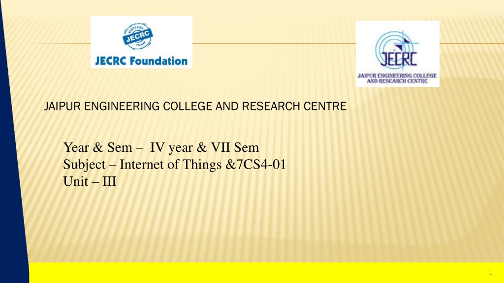 internet of things iot architecture and reference models in computer science departme