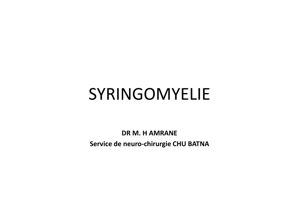 Understanding Syringomyelia: Causes, Symptoms, and Treatment Options