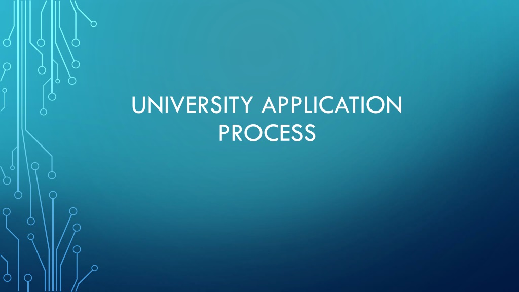 university application process guidan