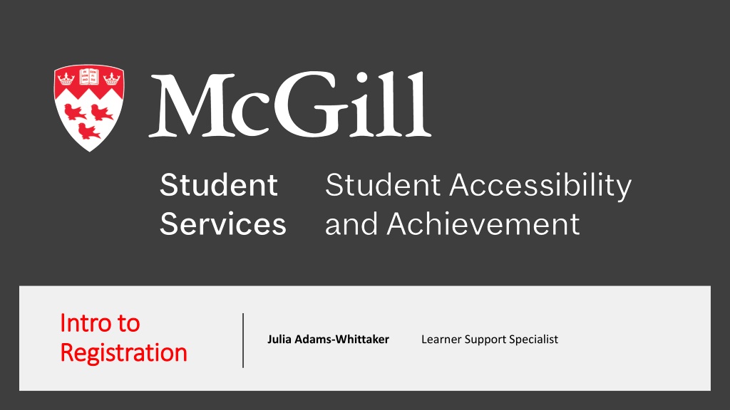 mcgill university student accessibility and achievement services overvi