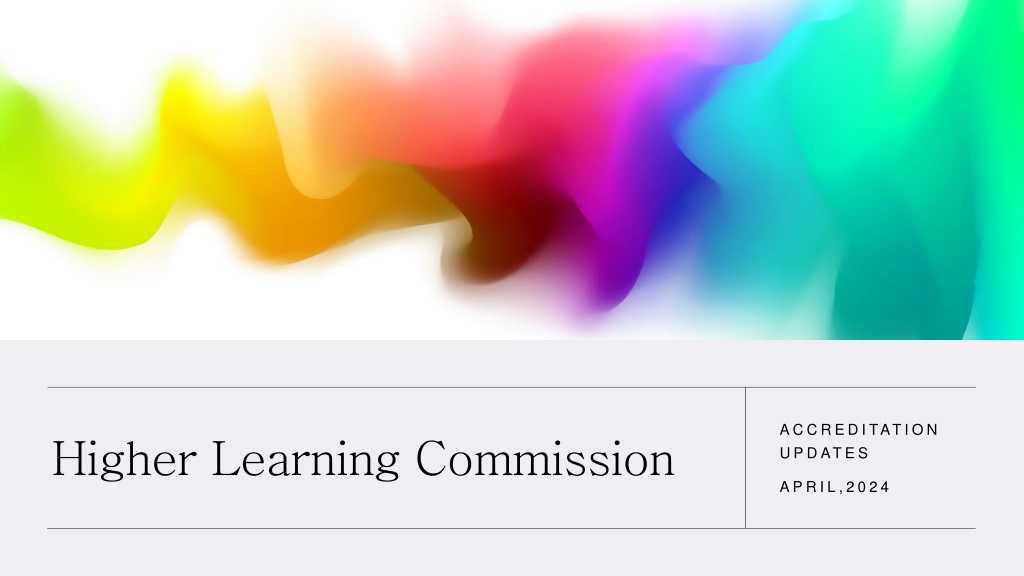 updates and trends in higher education accreditation and learni
