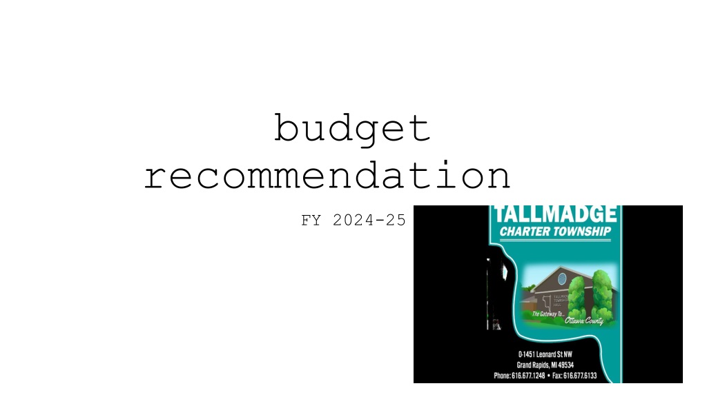 FY 2024-25 Budget Recommendation for Original vs Actual Activity with Requested Budget