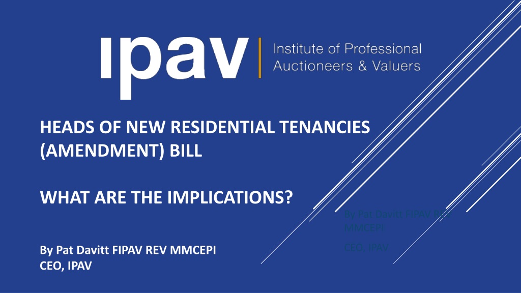 Implications of Residential Tenancies (Amendment) Bill and Key Changes