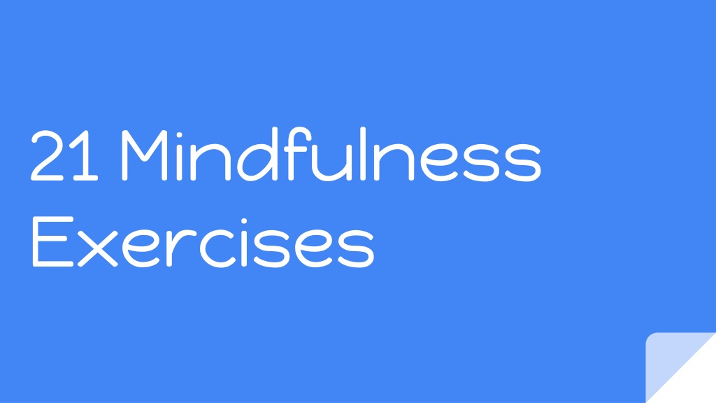 Mindfulness Exercises for Relaxation and Inner Peace