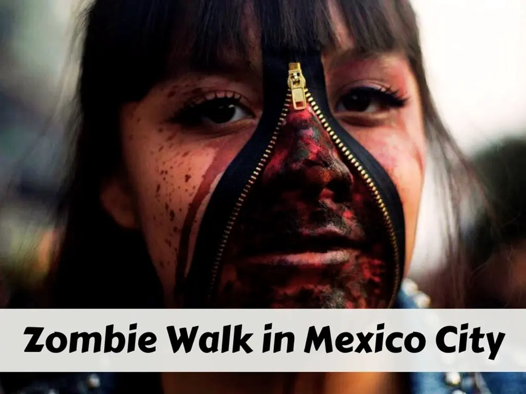 Annual Zombie Walk in Mexico City - A Spooky Gathering of Undead Enthusiasts