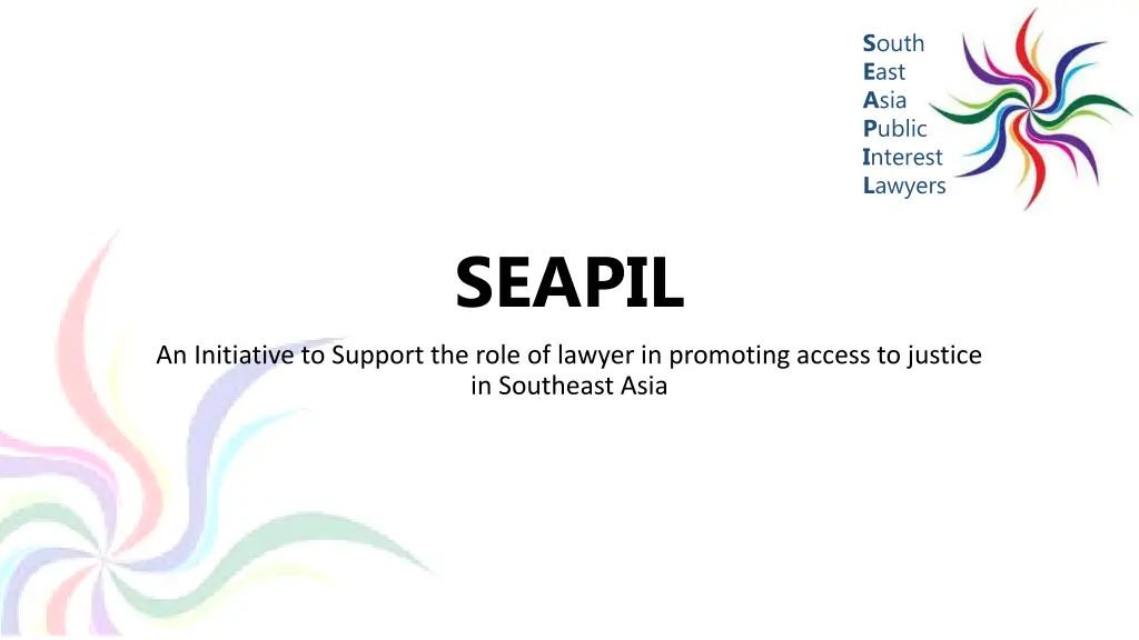 Supporting Southeast Asian Lawyers Promoting Access to Justice