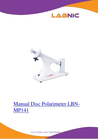 manual disc polarimeter lbn mp141