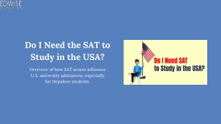 do i need the sat to study in the usa