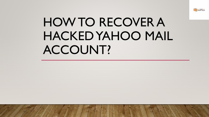 how to recover a hacked yahoo mail account