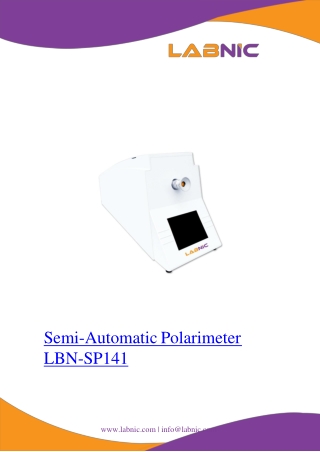 semi automatic polarimeter lbn sp141